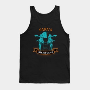 Papa's Biker Gang Father's Day Tank Top